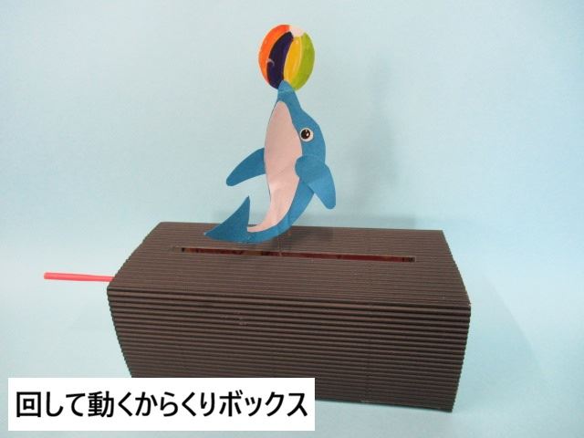 回して動くからくりボックス