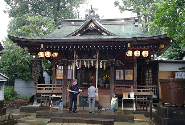 八雲氷川神社のようす